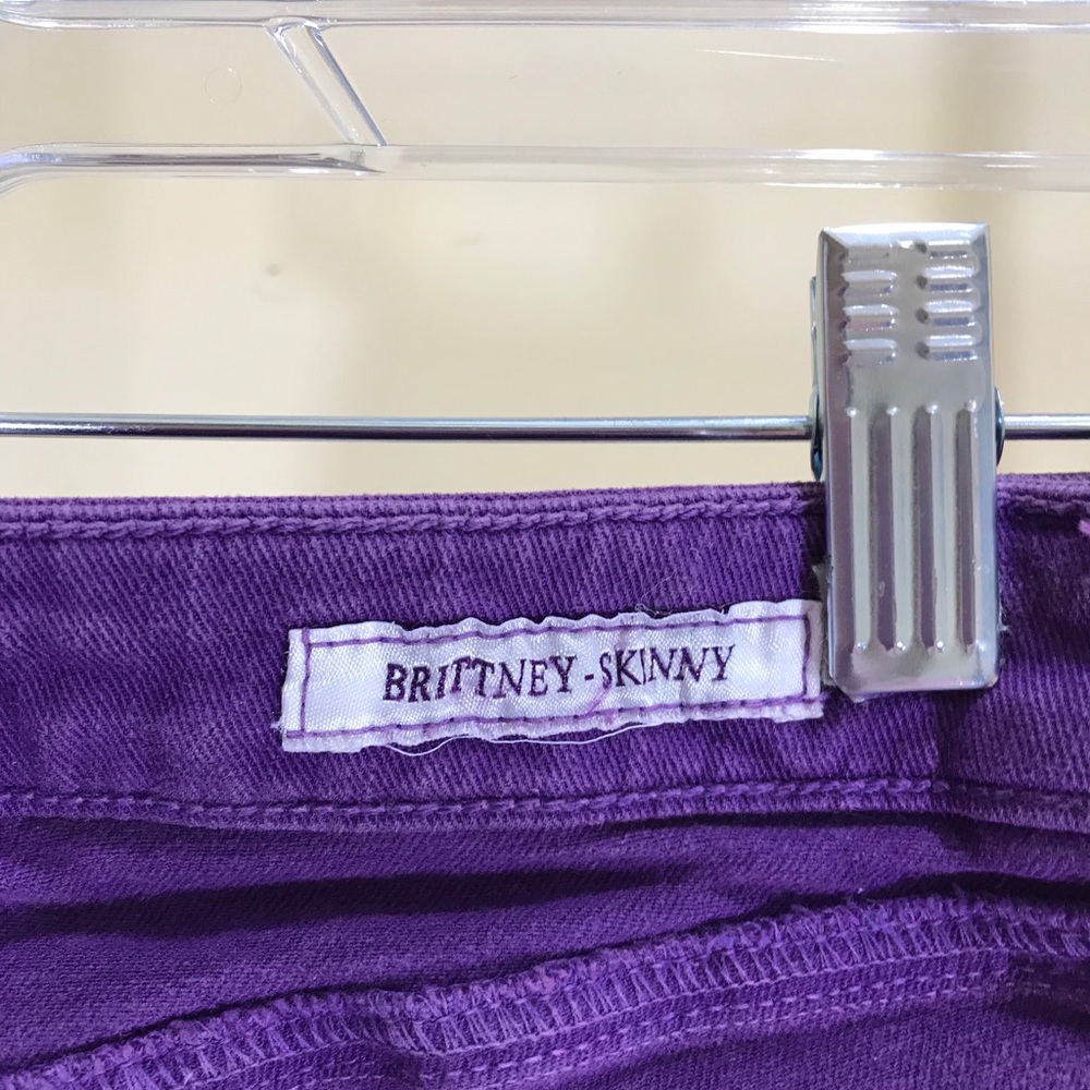 Guess Brittney-Skinny Jeans Purple - Picture 12 of 15